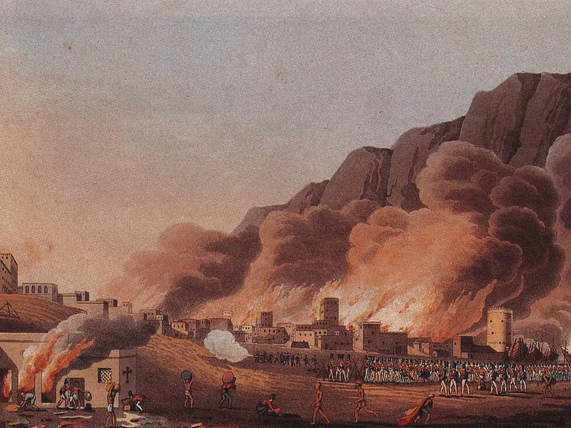 1778-William Haines - Ras Al Khaimah sotto attacco, 1809